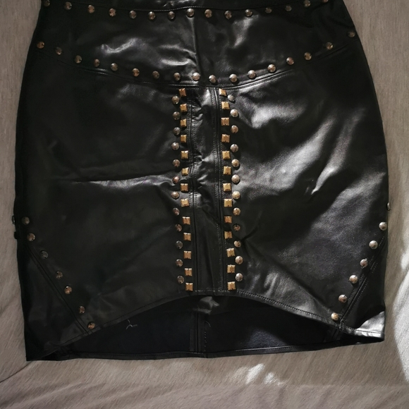 Python leatherette skirt - Picture 2 of 3
